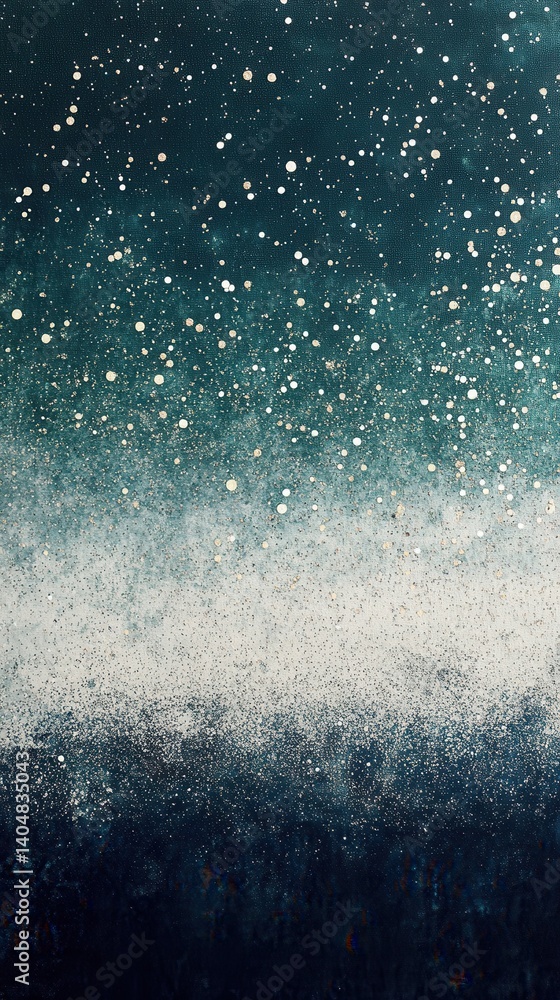Aufkleber seafoam green and white glitter abstract gradient background with sparkling dots and texture