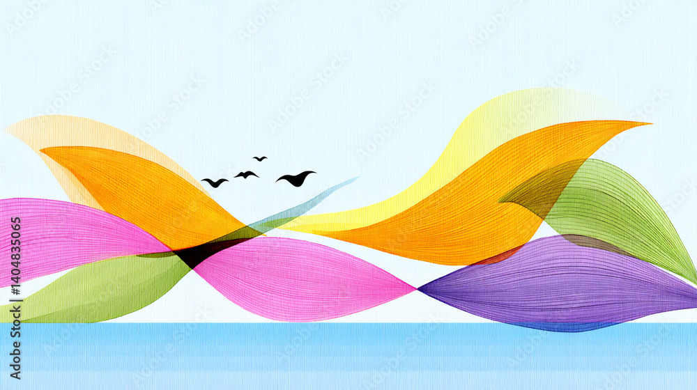 Poster dynamic cross abstract