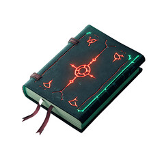 Cursed Book with Glowing Symbols