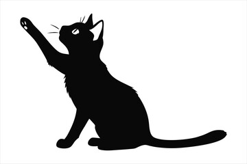 single cat silhouette