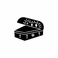 creative details Open Tomb Icon Vector Illustration