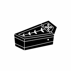 creative details Open Tomb Icon Vector Illustration