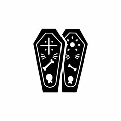 creative details Open Tomb Icon Vector Illustration