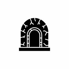 creative details Open Tomb Icon Vector Illustration