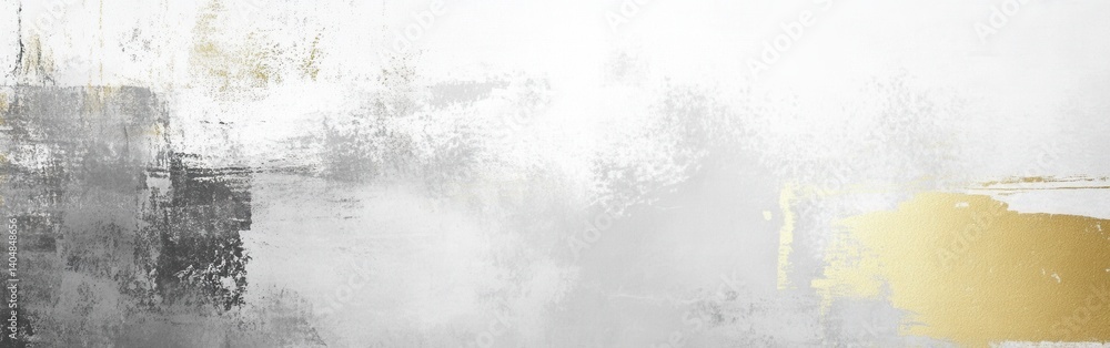 Poster elegant minimalist design featuring a pencil stroke texture in shades of gray and gold, creating a m