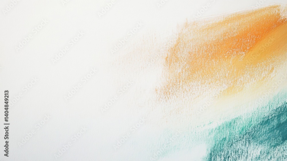 Leinwandbilder Delicate gradient art on textured canvas with amber and teal blending for sophisticated abstract backgrounds and creative designs