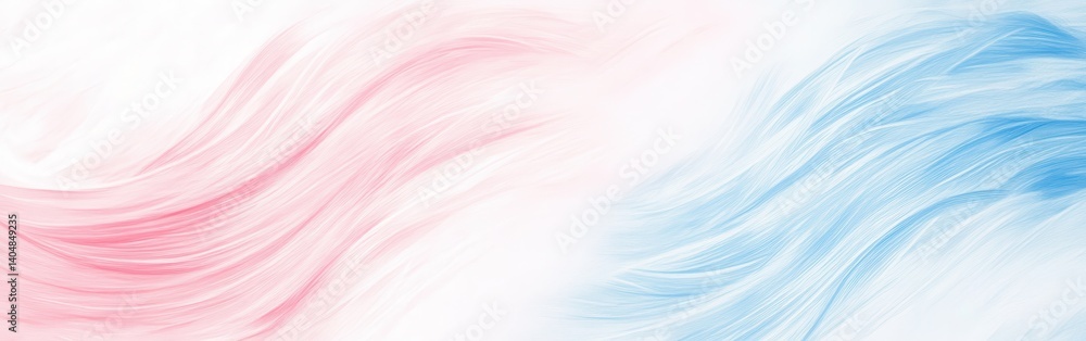 Aufkleber elegant pencil strokes: gradient background with flowing waves in pink and blue for artistic and ver