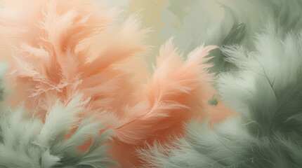 pink feather on a dark background