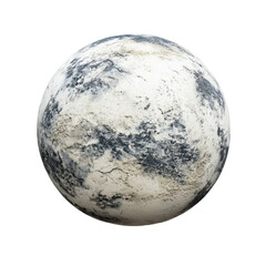 Naklejka premium Planet representation featuring textures and details on a Transparent background, Planet on PNG background