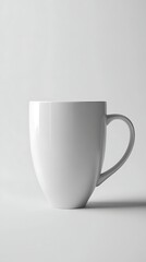 Obraz premium Empty white mug on plain white background (1)