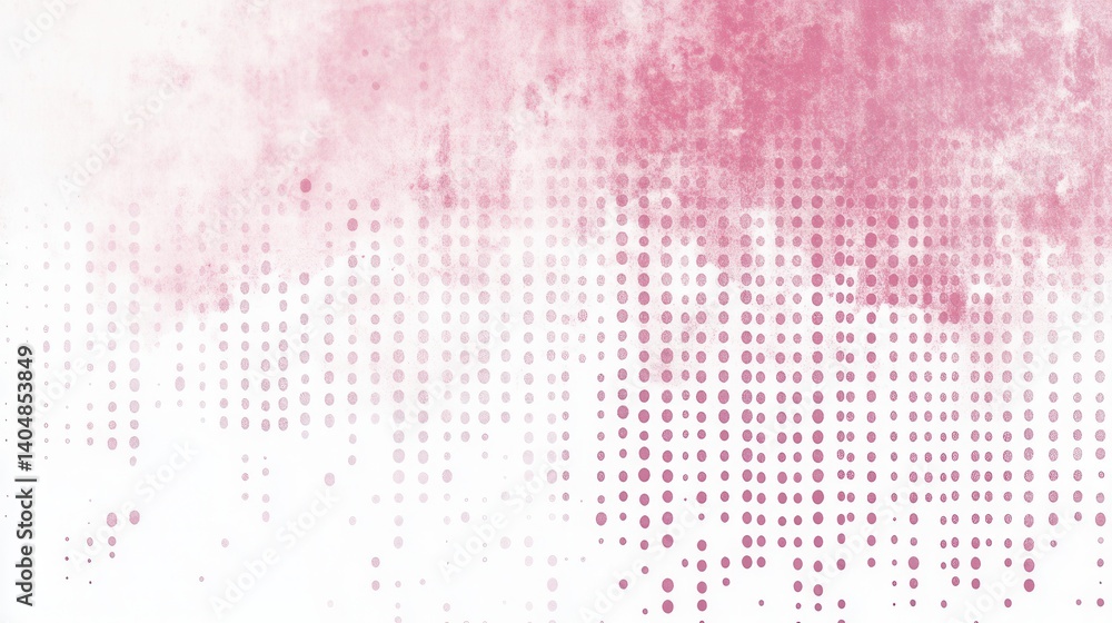 Wall mural soft blush pink fading into dusty rose halftone pattern background for website headers, banners, and
