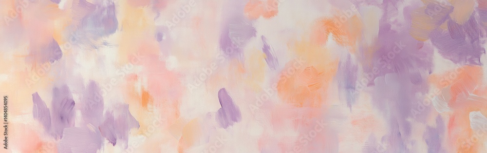 Poster soft overlapping spots of pencil strokes in pastel colors, creating a dreamlike abstract background