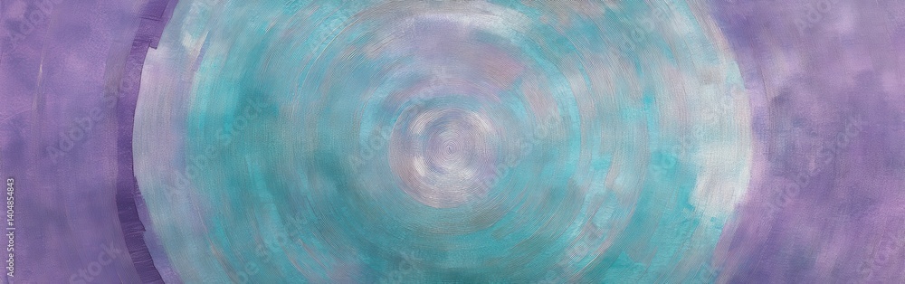 Aufkleber Soft pencil strokes circular in muted lavender and turquoise abstract artwork for artistic backgrounds and creative design elements