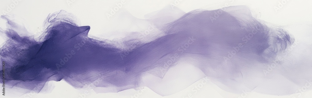 Poster Subtle muted lavender and gray pencil strokes mix to create a soft and flowing abstract background for designs