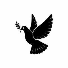 creative details Peace Dove Icon Vector Illustration