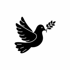 creative details Peace Dove Icon Vector Illustration