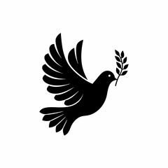 creative details Peace Dove Icon Vector Illustration