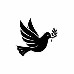 creative details Peace Dove Icon Vector Illustration