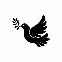 creative details Peace Dove Icon Vector Illustration
