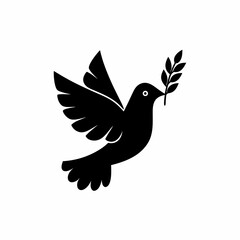 creative details Peace Dove Icon Vector Illustration