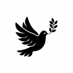 creative details Peace Dove Icon Vector Illustration