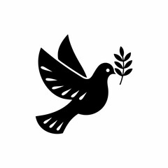 creative details Peace Dove Icon Vector Illustration