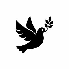creative details Peace Dove Icon Vector Illustration