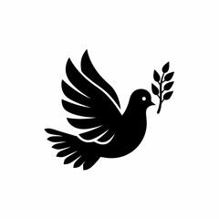 creative details Peace Dove Icon Vector Illustration