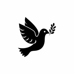 creative details Peace Dove Icon Vector Illustration