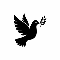 creative details Peace Dove Icon Vector Illustration