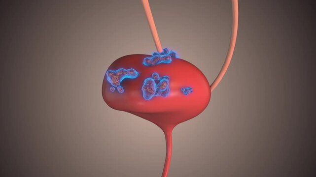 Bladder Cancer Infection in Human Urinary System