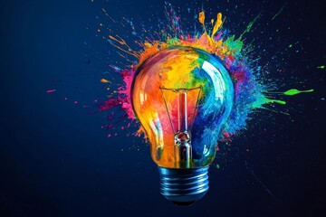 Colorful Idea Exploding with Creativity