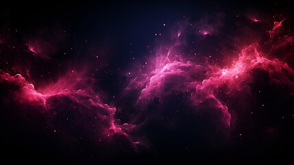 A bright nebula illuminates the dark cosmos with starlight and celestial dust