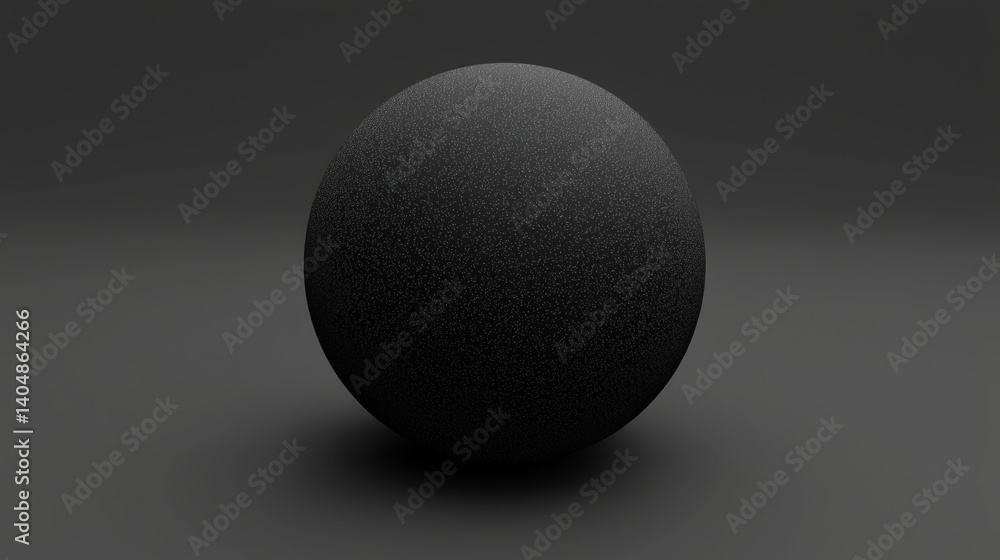 Poster a 3d rendered sphere with a textured surface.