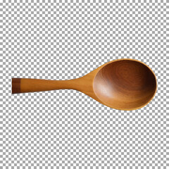 Eco-Friendly Wooden Scoop for Baking and Cooking on transparent background, png, psd

