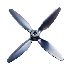 Obraz premium Drone propellers quadcopter isolated on transparent background.