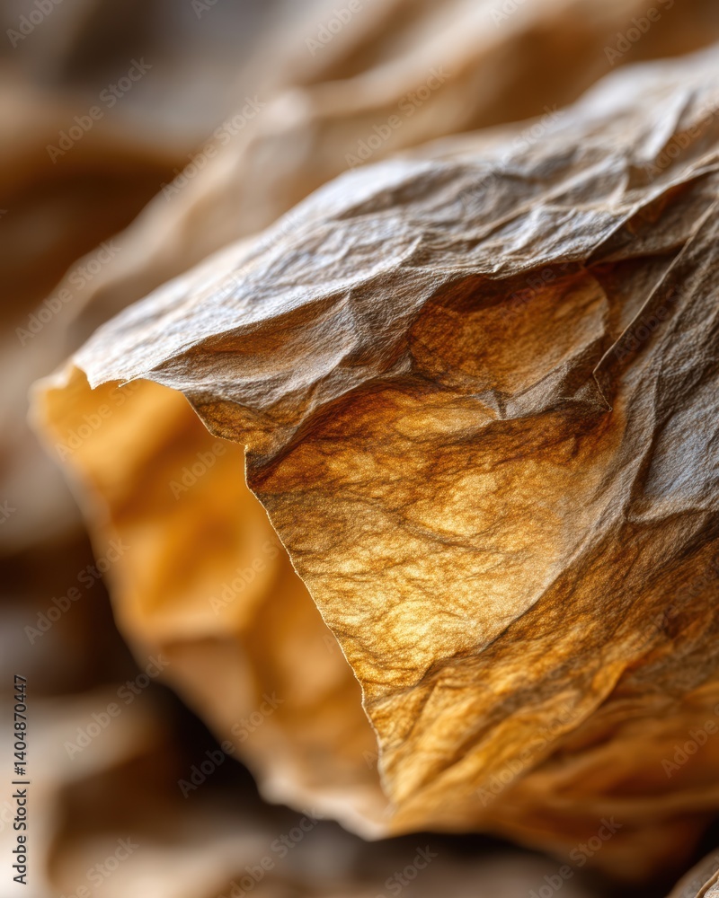 Poster detailed close up of aged paper texture illuminated by soft natural light casting gentle shadows
