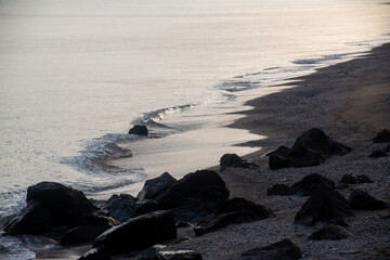 奄美大島の自然、海、渚、波。