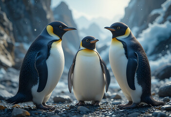 Fototapeta premium penguins 