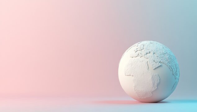 Simple, Minimalist Earth Globe