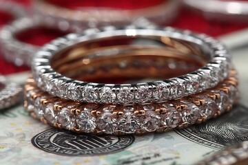 Diamond Rings on Money.