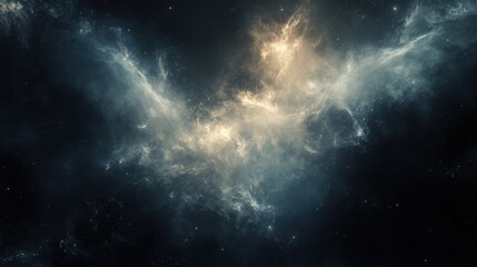 Fototapeta premium High-tech abstract background, dark space-like solid color, subtle glow in the corners