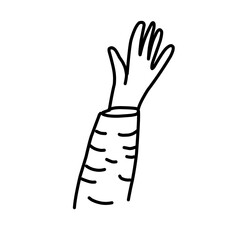Vector illustration of hands with various gestures