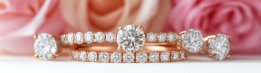 Diamond Rings on Roses