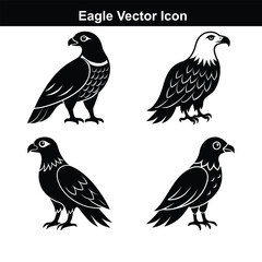 Cute cartoon vector illustration set of different birds like owl, sparrow, chicken, duck with wing and feather design elements for nature art.