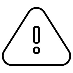 alert warning spam octagon icon Simple outline vector logo