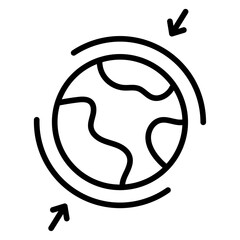 aerosphere icon Simple outline vector logo