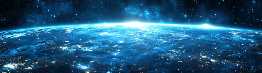 Earth from Space Sunrise