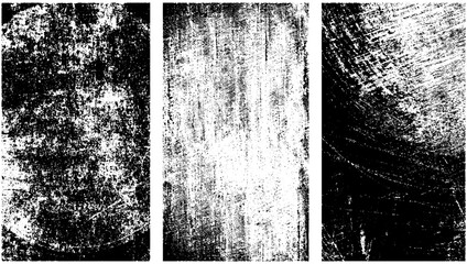 Overlay textures set stamp with grunge effect. Old damage Dirty grainy and scratches. Retro grunge banners set