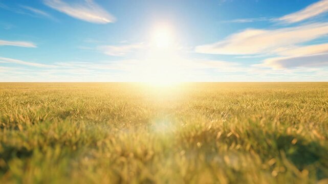 Expansive Landscape Under a Brilliant Sky Ultra-HD Video Revealing the Monumental Scale and Sublime Beauty of Untouched Nature